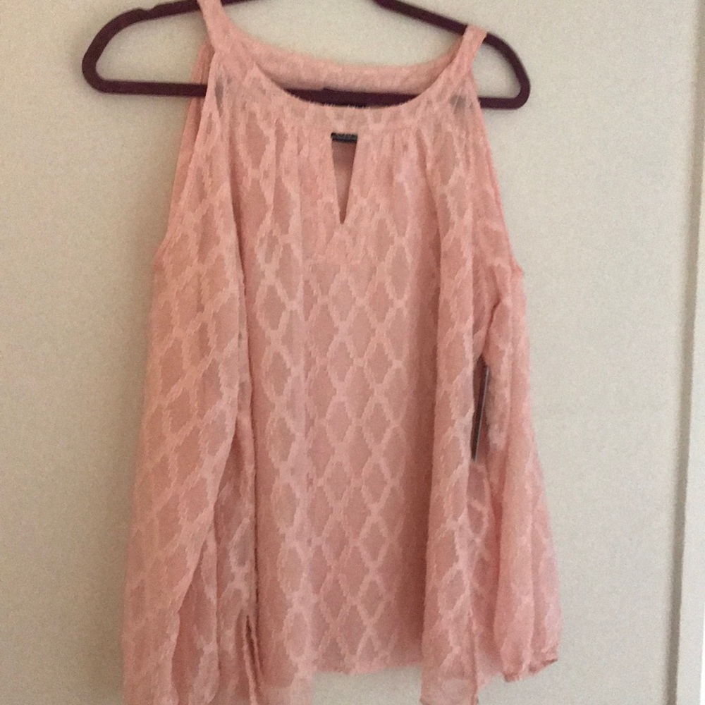 Cold shoulder long sleeve shirt